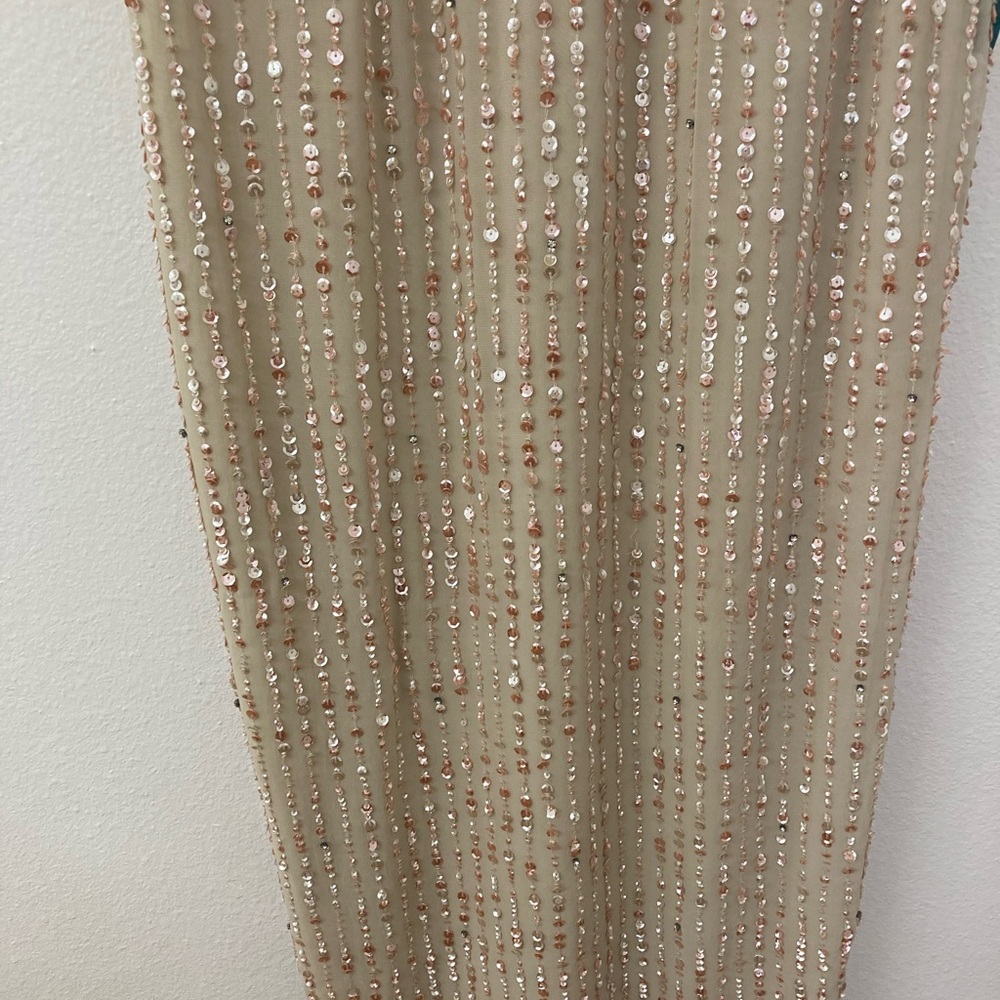 NWT Mac Duggal 93604 Sequin Sleeveless Evening Gown in Gold Size 10 - Picture 11 of 11